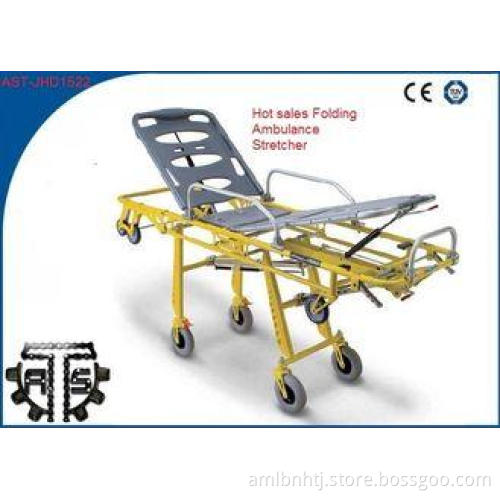 Foldable Stainless Steel Automatic Loading Stretcher for Ou